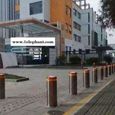 【河北瑞控】半自动升降柱304不锈钢路障步行街政府门口升降柱图2