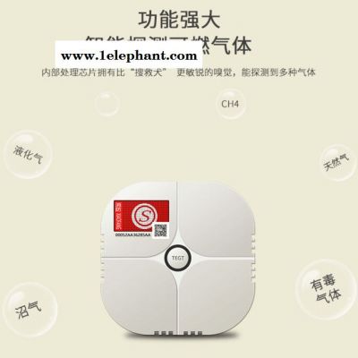 家用燃气报警器深圳消防报警探测仪可燃气体探测器煤气天然气探测器 探测仪生产厂家图2