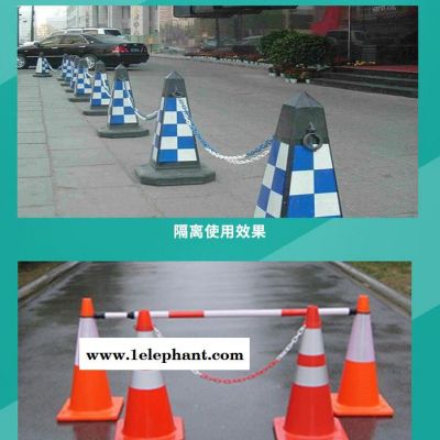 橡胶锥 橡胶圆锥 耐撞击路锥 压不烂路锥 橡胶路障 橡胶底圆锥**品质好图4