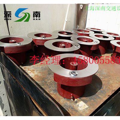物业出入口分流路桩,应急分流可移动不锈钢路桩,可移动的路障图2