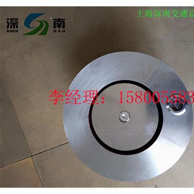 物业出入口分流路桩,应急分流可移动不锈钢路桩,可移动的路障图7