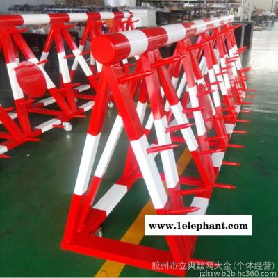 青岛厂家生产各种拒马路障学校门口移动带轮挡车器带刺安全防护栏道路交通防爆设施图3