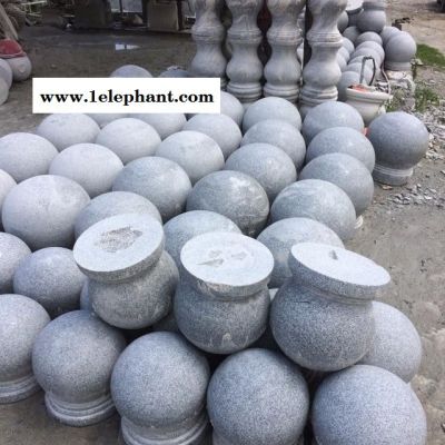 武汉挡车石球批发,小区停车场挡车石球,小区石球路障,石头路桩 武汉大理石石球图2