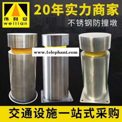 伟利安FHZ-0998 不锈钢固定隔离柱 公路反光路锥防撞墩 深圳道路交通路障 固定人行道不锈钢隔离柱 不锈钢固定隔离柱图3