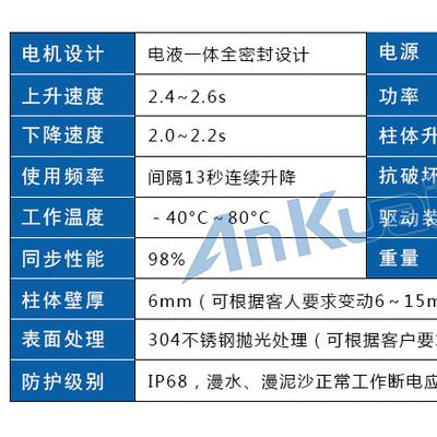 北京_上海安快S350全自动液压升降柱 电动可伸缩反恐路障 **304不锈钢遥控防撞柱批发 学校门口路桩防撞柱价格图3