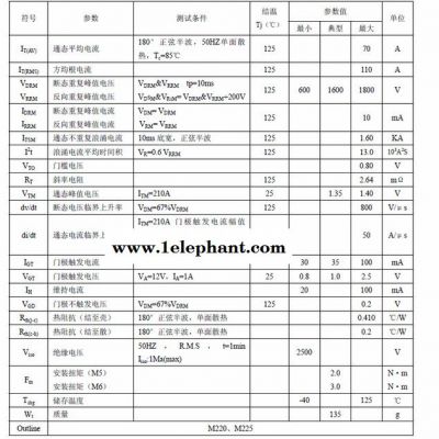 古杭州国晶MTC70可控硅(晶闸管)模块适用于电焊机、变频器、交直流电机控制.工业加热控制.各种整流电源图2