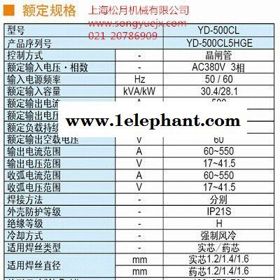 PANASONIC/松下电焊机松下气体保护焊机数字CO2/MAG焊机YD-500CL5图2