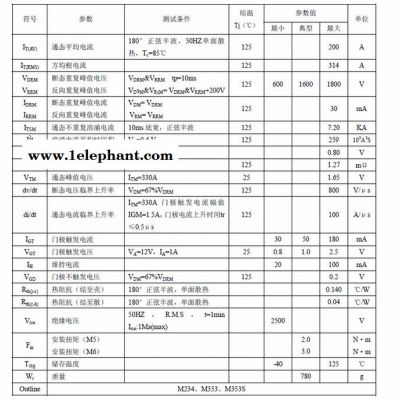 供应杭州国晶MFC200A可控硅整流管混合模块适用于电焊机、变频器、交直流电机控制、各种整流电源、工业加热控制图3