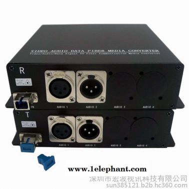 话筒用卡侬头音频光端机 麦克风用电平音频光端机 1路麦克风用音频光端机 视频会议话筒用卡侬头音频光端机