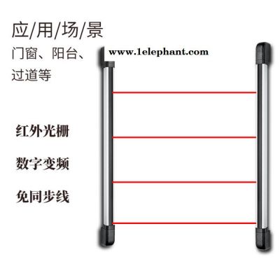 艾礼安6光束10米主动红外光栅ABI10-1086防盗报警红外探测器图1