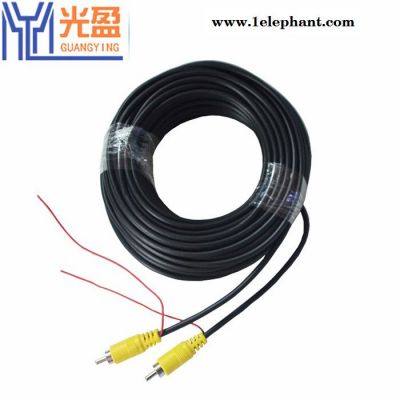 10米RCA莲花头AV触发线 车载倒车摄像头视频线图3
