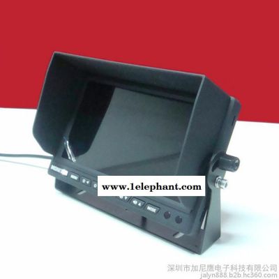 加尼鹰7寸车载无线显示器+大巴夜视防水摄像头/2.4G无线配对监控视频系统套装/液晶显示屏/高清/仓库推高车高位重型叉车图2