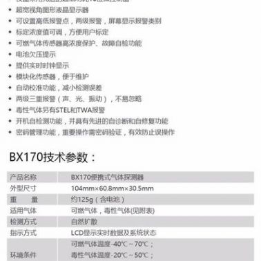 汉威 BX-170便携式气体探测器 手持检测设备