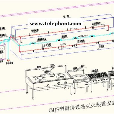 电启动式单瓶组厨房自动灭火系统装置生产厂家-振兴消防产品保障