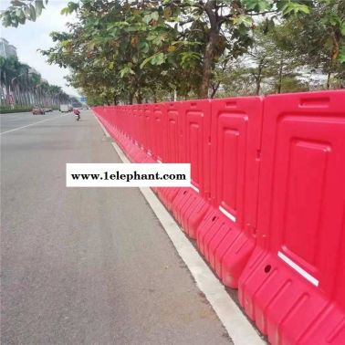 广州市政挖掘建筑工程灵活搬运红色高栏水马护栏 整车发货
