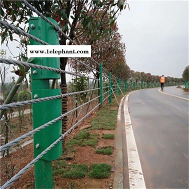四川公路缆索护栏生产厂家公路钢丝绳围栏绳索防护栏施工