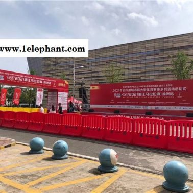 张家界景区隔离栏围档 娄底安保防护栏水马 湖南后勤保障塑料水马围栏