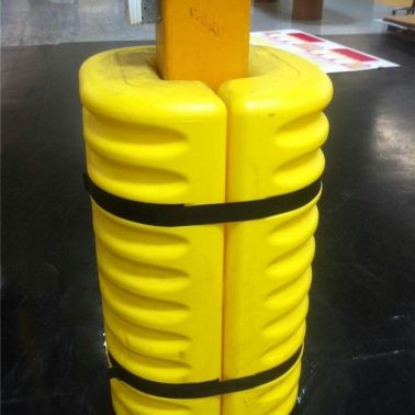 车间钢柱防撞块 塑料防撞圈 环抱型防撞墩 滚塑防撞桶