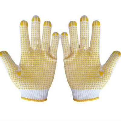 点塑手套工地搬运点胶手套防滑劳保手套耐磨点珠手套劳保手套批发图2