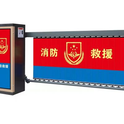 停车场车牌识别广告道闸一体机 小区门禁电动百叶闸