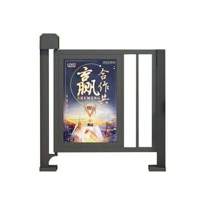 重庆电动广告门平移门人行通道广告门小区智能广告门伸缩平移门图2