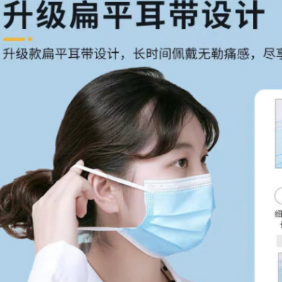 一次性医用外科独立包装口罩三层防护防飞沫无菌灭菌现货速发图3