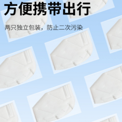 KN95口罩独立装熔喷布过滤五层防护3D立体一次性民用口罩kn95图2