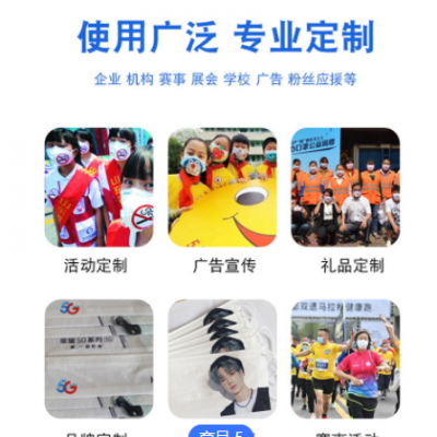 儿童口罩定制logo一次性卡通水果印花学生三层无纺布独立包装满印图2