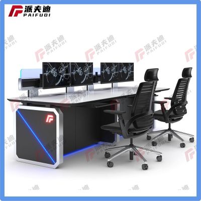 监控操作台定制工作台控制台安防中控室监控台桌子指挥中心调度台图3