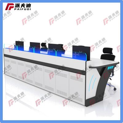科技感烤漆定制办公工作台监控操作台调度台指挥中心监控调度平台图3