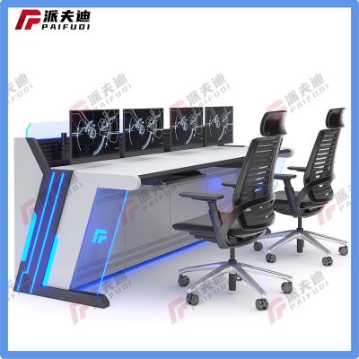 科技感烤漆定制办公工作台监控操作台调度台指挥中心监控调度平台图6