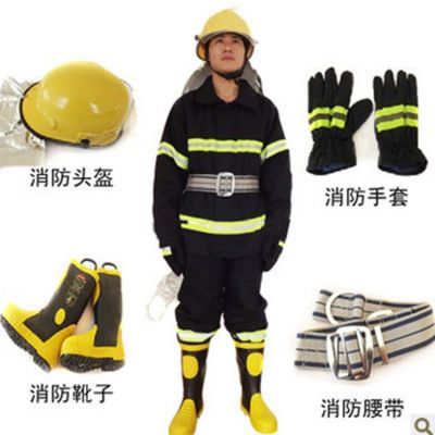 供应97型消防战斗服 阻燃防护服 验厂防火服作训服五件套批发图2