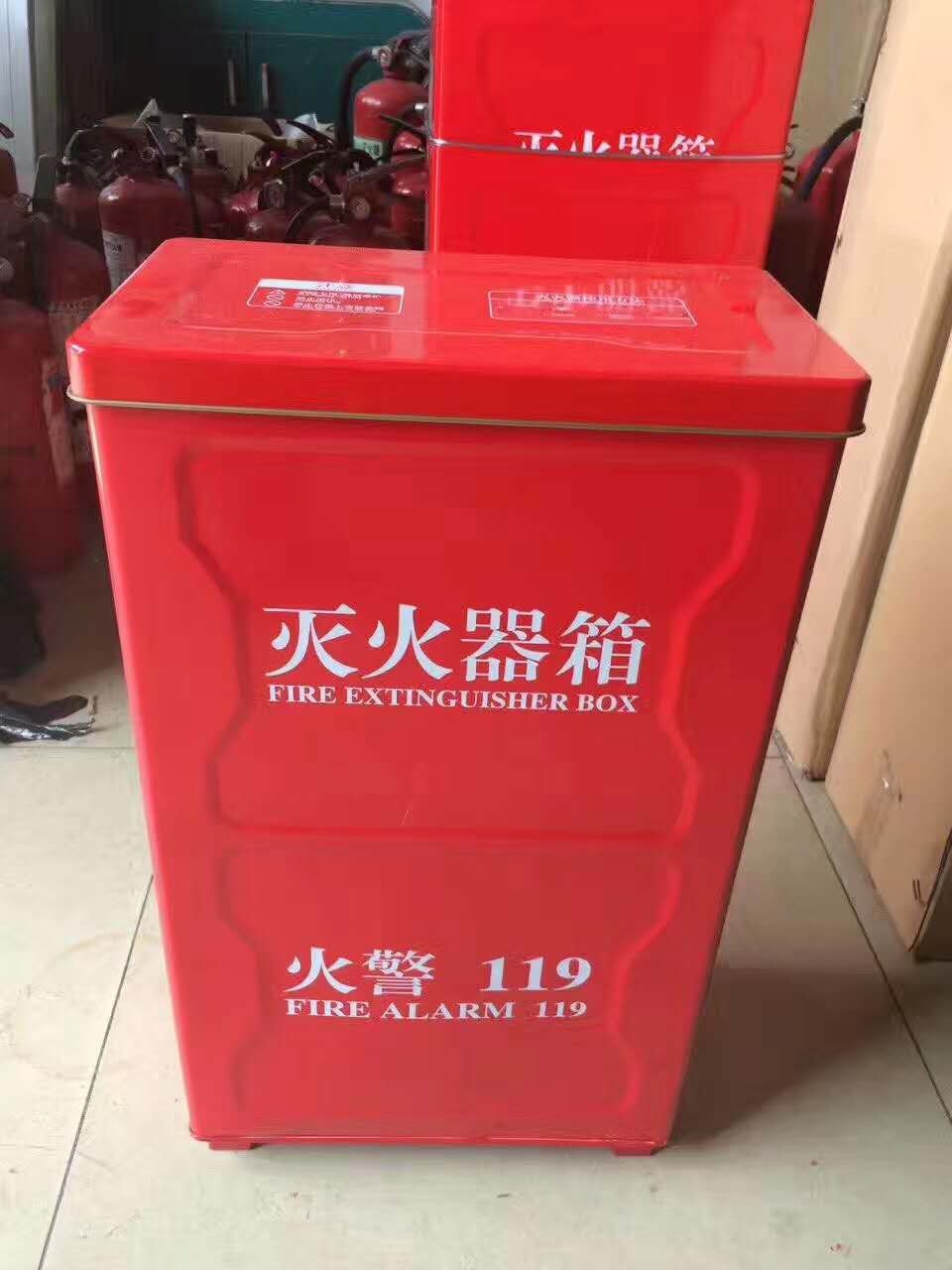 长沙灭火器箱2只装空箱4kg圆形灭火器箱图7