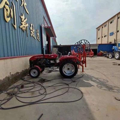 500 二手四轮拖拉机改装绞磨 线缆施工拉线设备