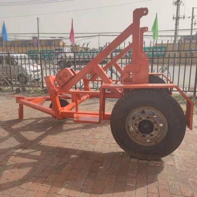 电缆盘放线拖车 加固型5吨10吨电缆放线炮车