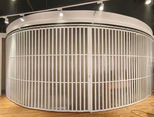 商场商城门市门店店铺水晶折叠门河北生产厂家